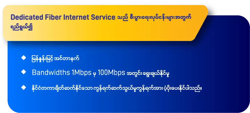 Dedicated-Fiber-Internet-service